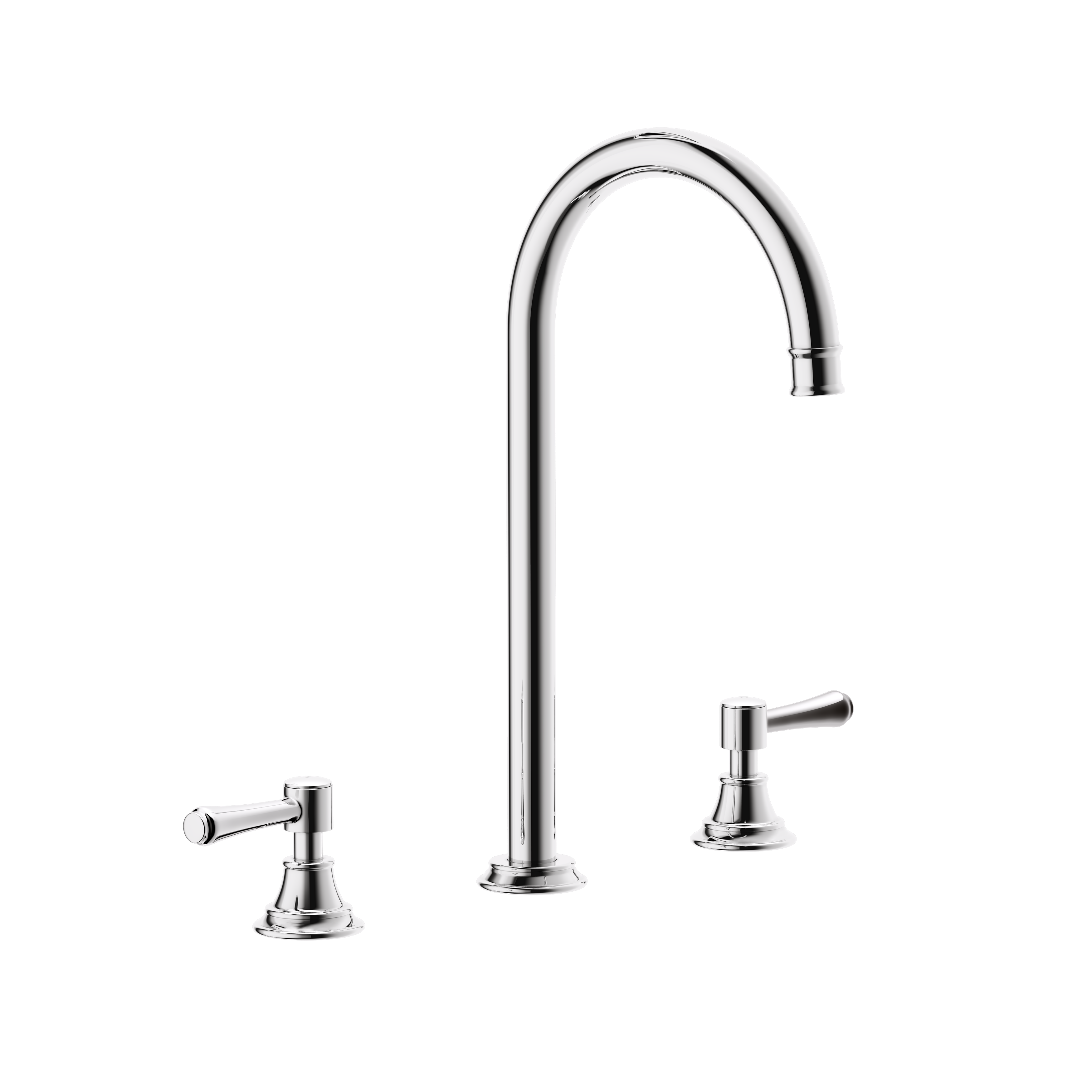 Kingsley Assembly Bench Mounted Set - Chrome