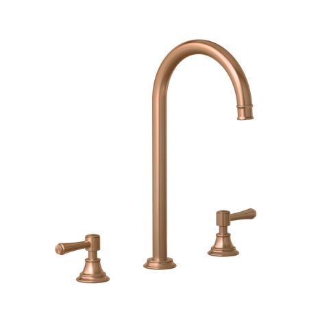 Kingsley Assembly Bench Mounted Set - Brushed Copper
