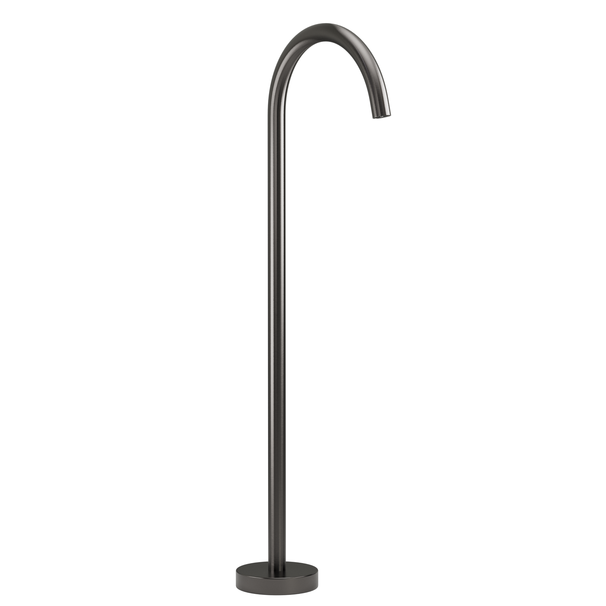 Floor Mounted Bath Filler - Brushed Gunmetal