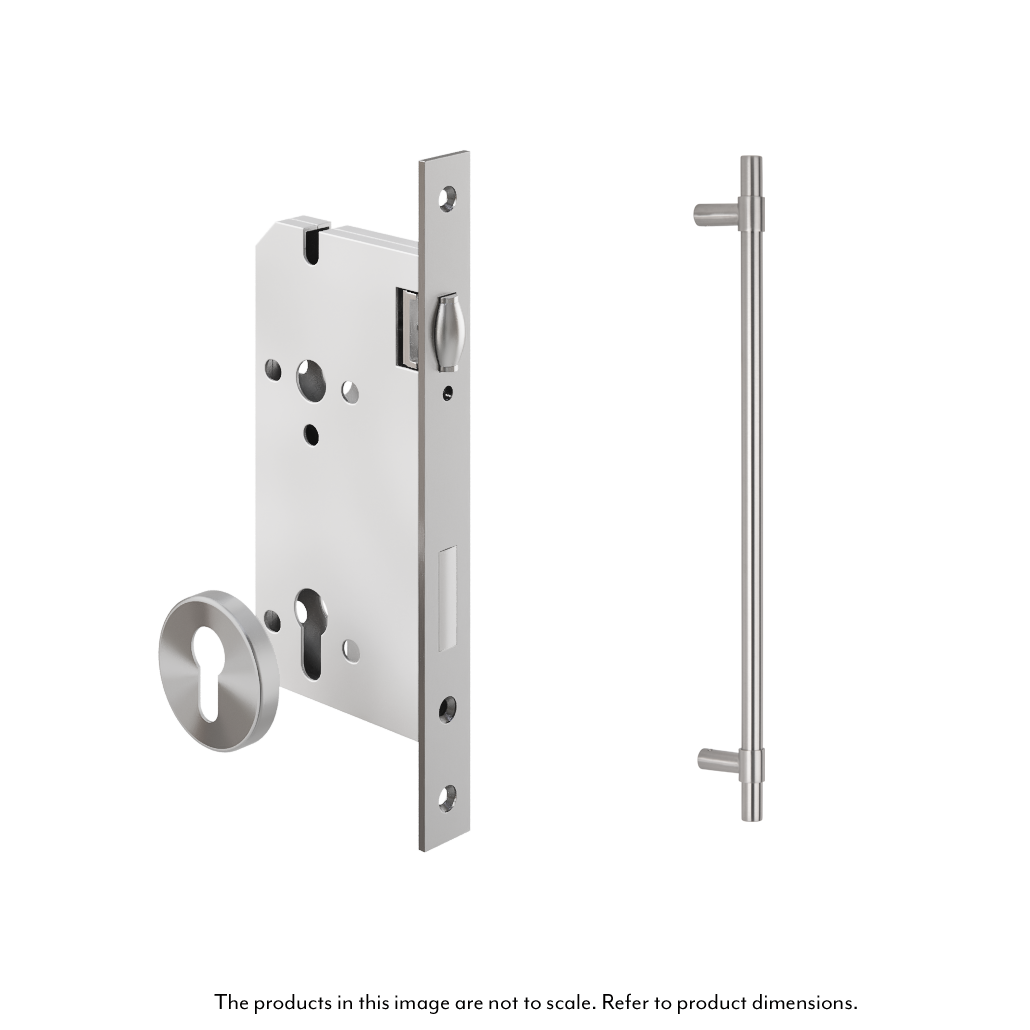 Modi Entry Door Pull   Lock Sets Stock Images SS 600mm