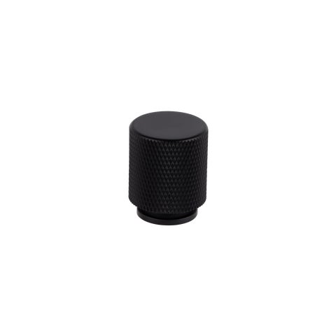 Tezra Textured Cabinetry Knob - Matte Black
