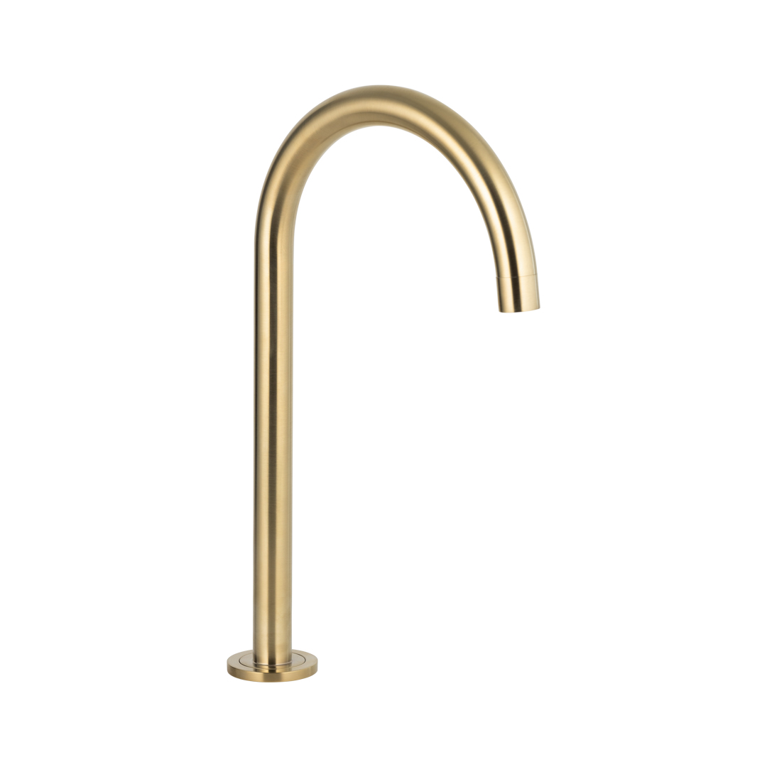 Gooseneck Hob Swivel Spout – Brushed Brass