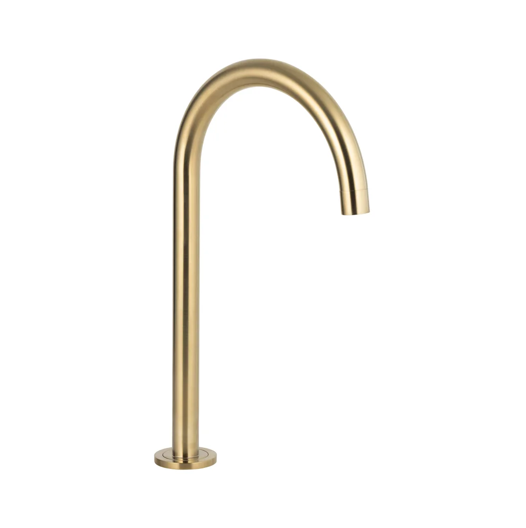 Gooseneck Hob Spout - Brushed Brass - Feature