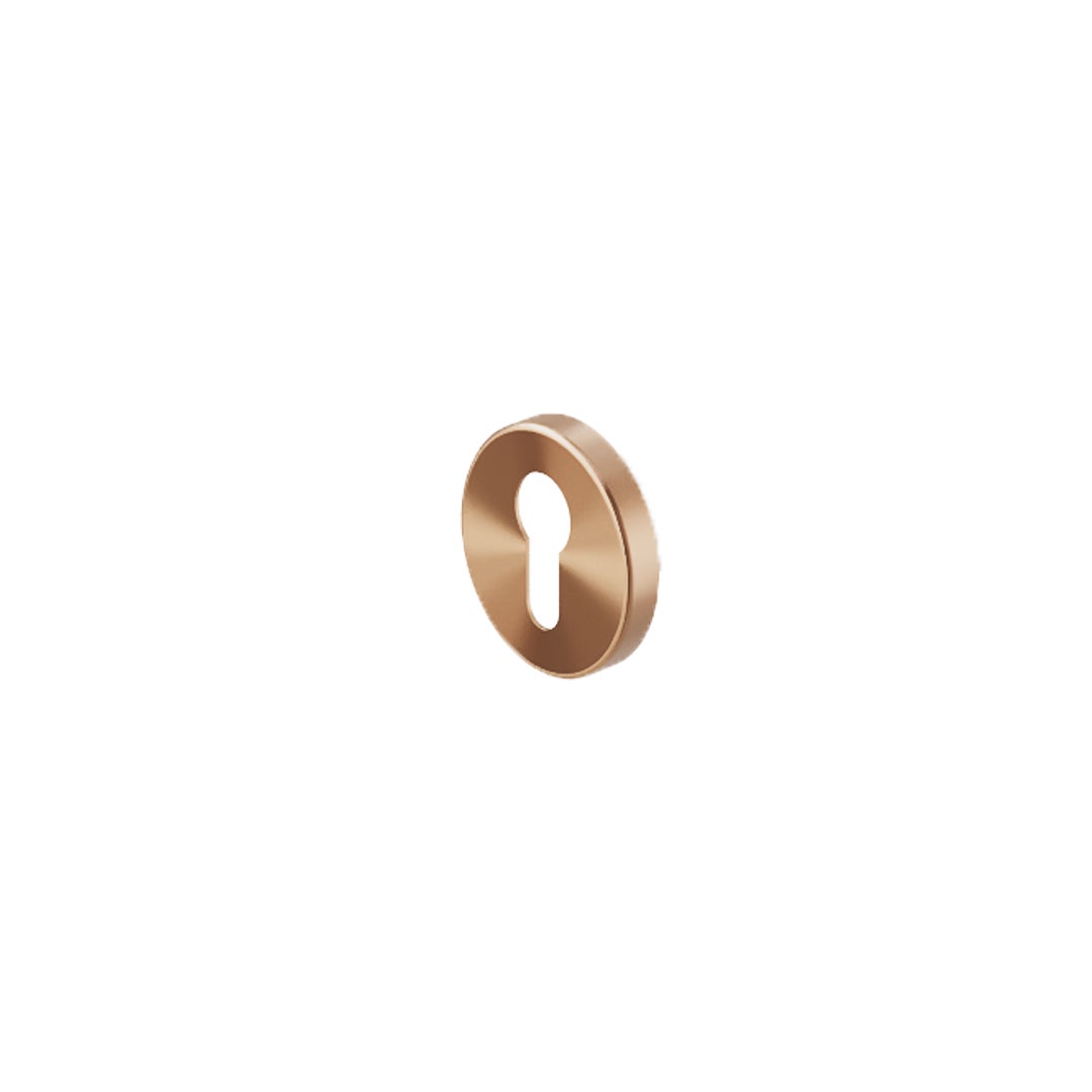 Escutcheon Round Back Plate - Brushed Copper