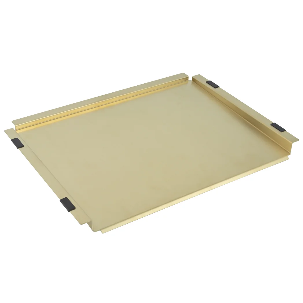 Bench Top Draining Tray Brushed Brass Essential Series - Feature