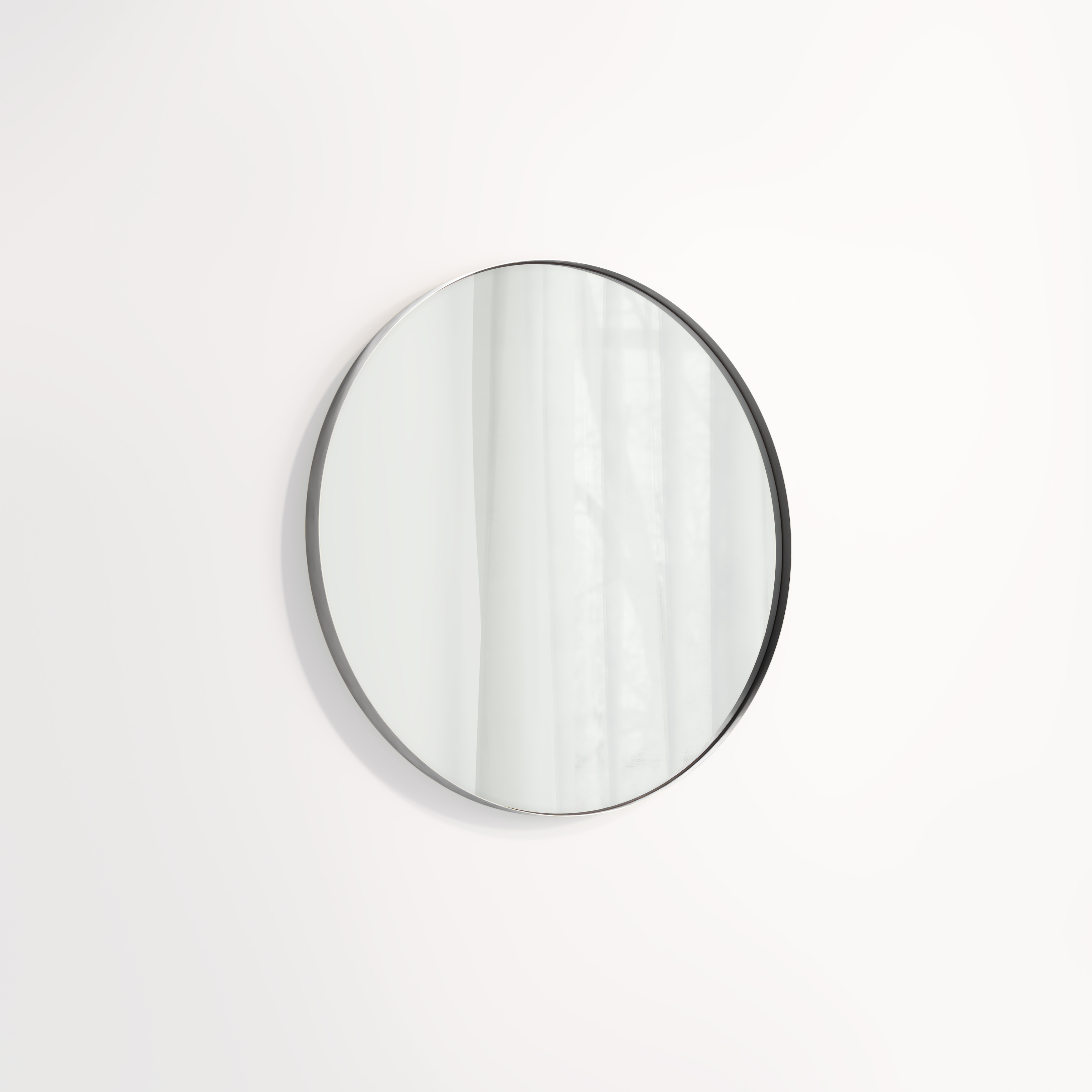Round Mirror 600mm - Brushed Gunmetal