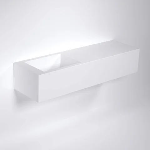 Henderson Wall-Hung Basin 1500mm – Matte White