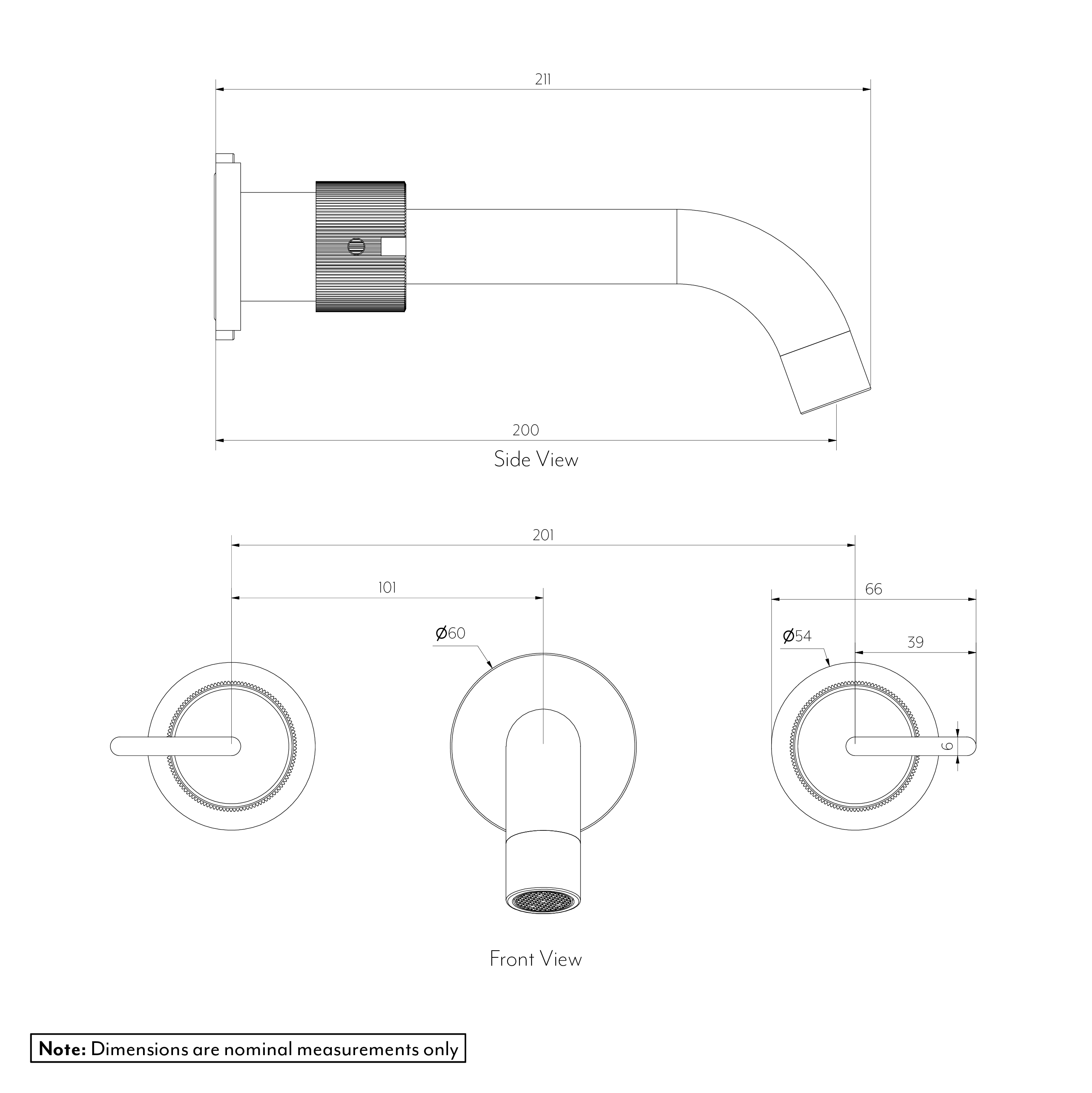Namika Assembly Taps and Spout Set - SPEC