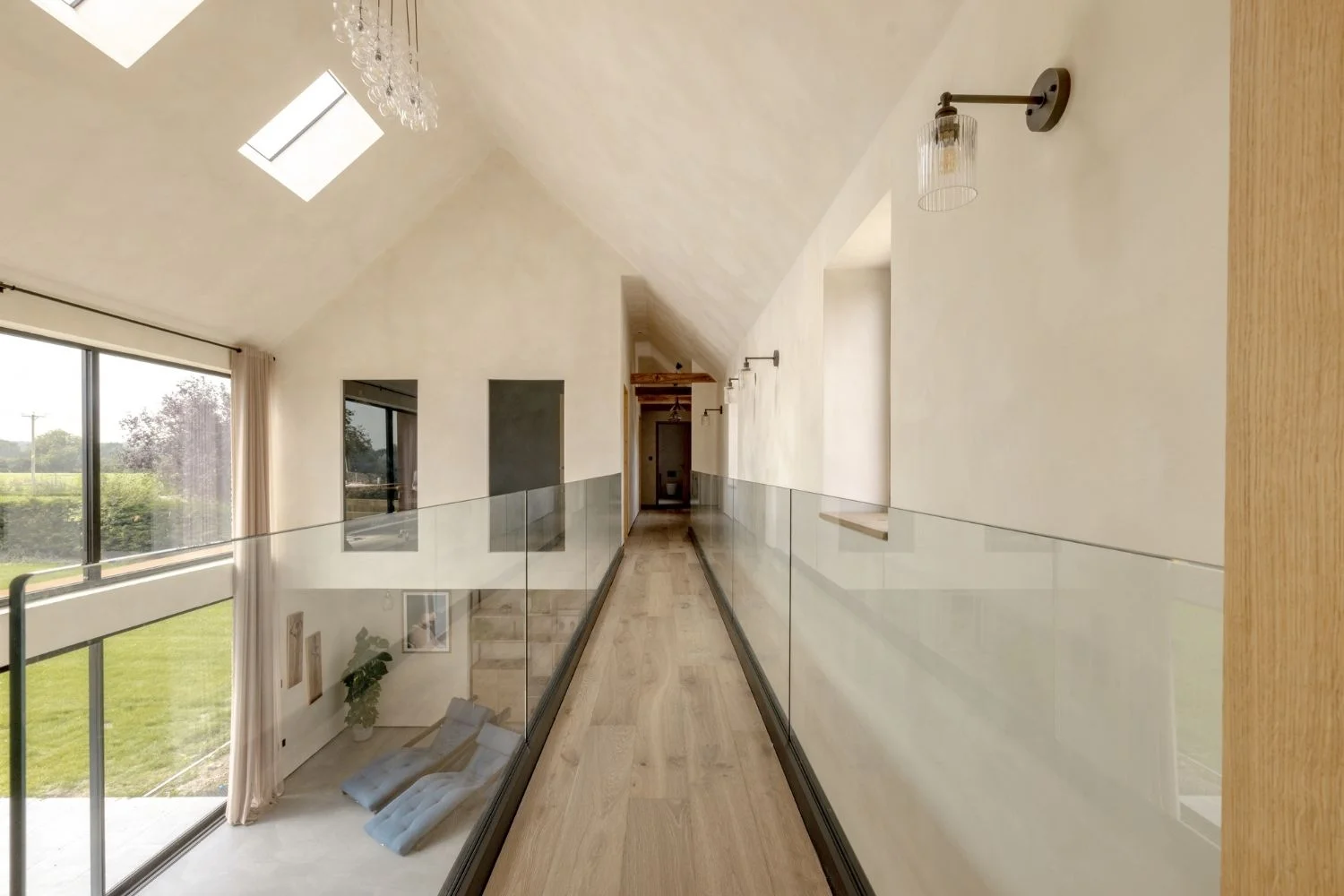 Interior Architecture Open Ceiling Floating Walkway