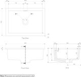 ZURI UnderMount Basin-Rectangle SPEC