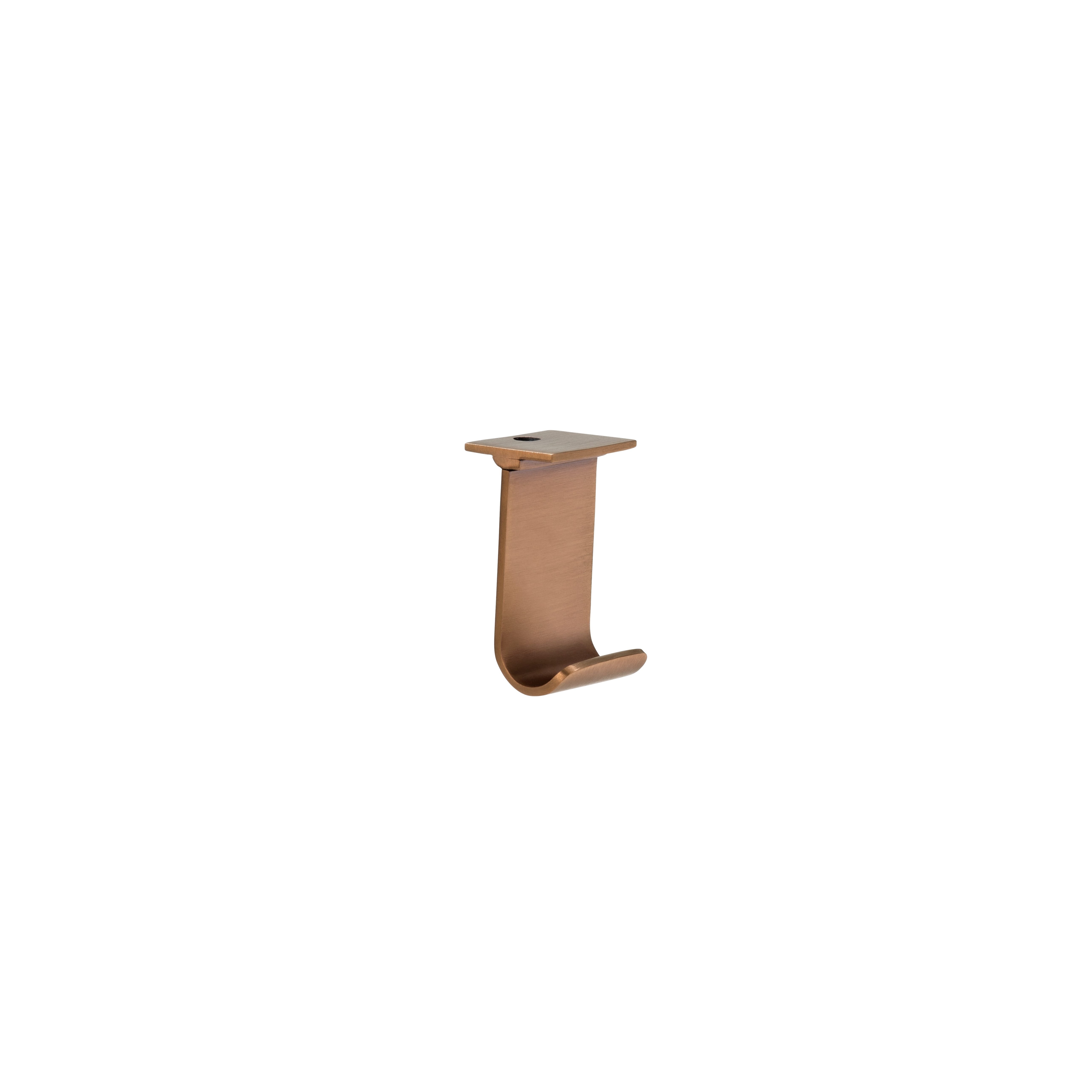 Maya Shower Hook - Brushed Copper