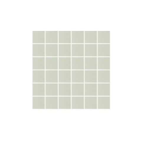 Atami Small Square Mosaic Tile - Sage Green