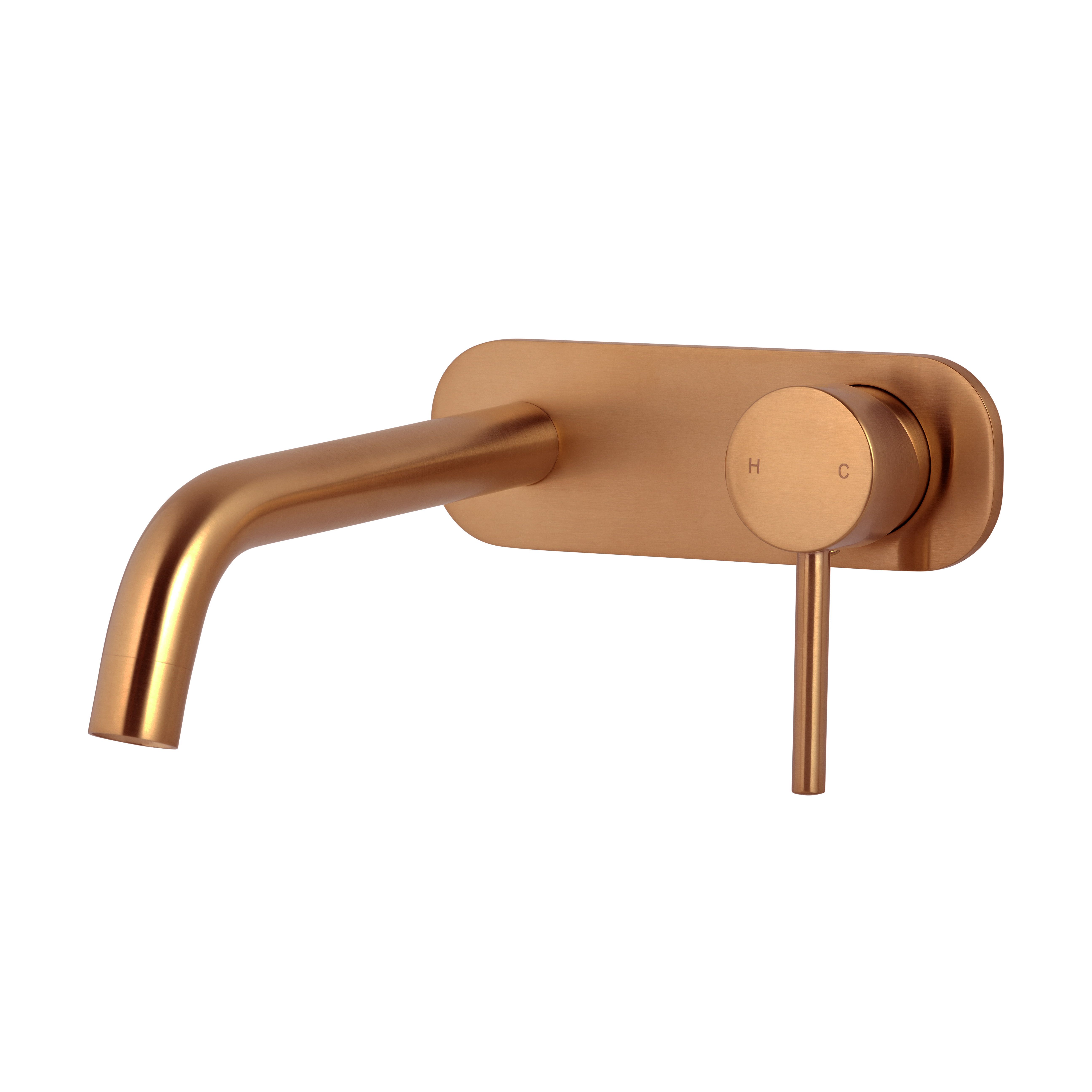 Elysian Minimal Wall Mounted Set - Brushed Copper