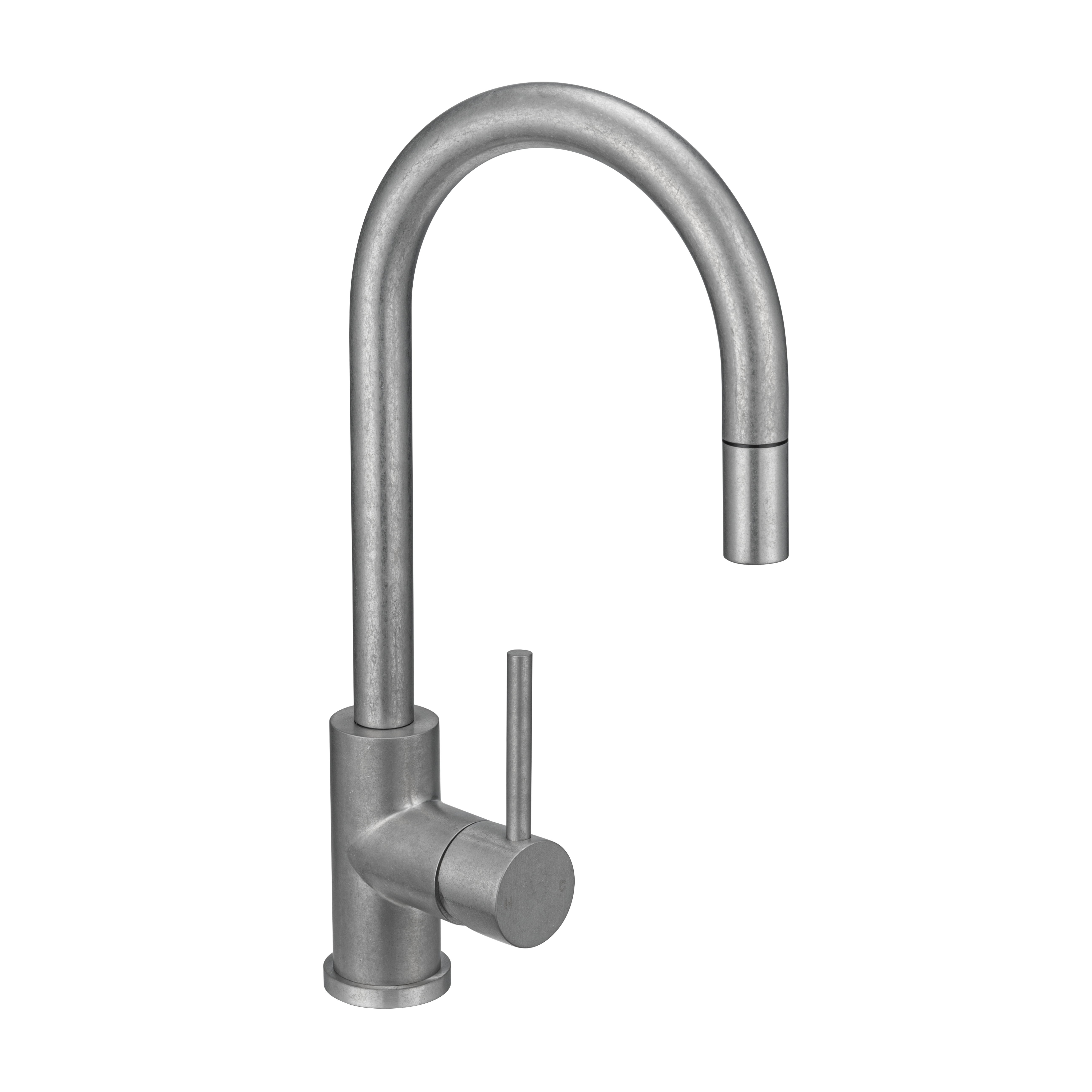 Elysian-Commercial-Pull-Out-Kitchen-Mixer Side T Antique Steel