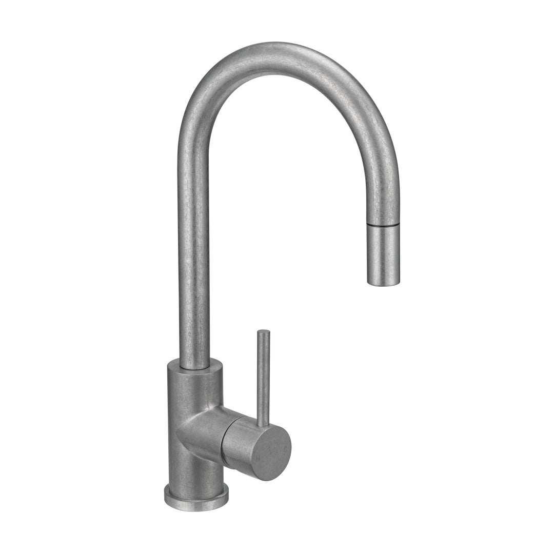 Elysian Commercial Pull-Out Kitchen Mixer - Antique Steel
