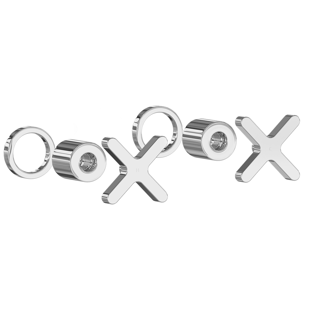 Cross Assembly Handle Kit  Chrome - Feature