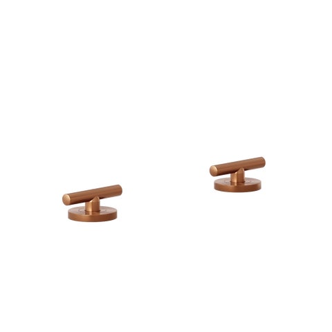 Barre Assembly Bench Mounted Taps - Brushed Copper