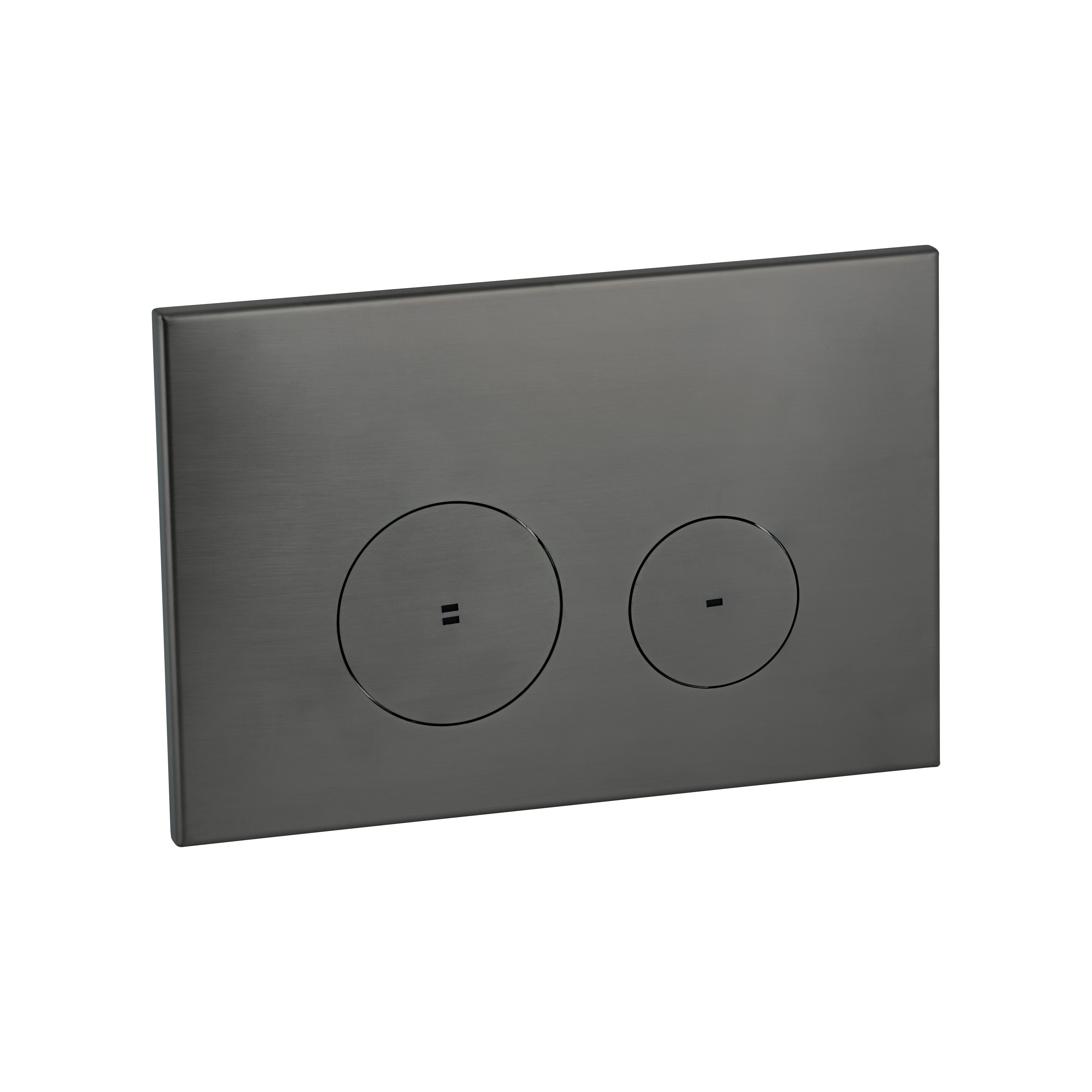 Zaaha Toilet Button Round - Brushed Gunmetal