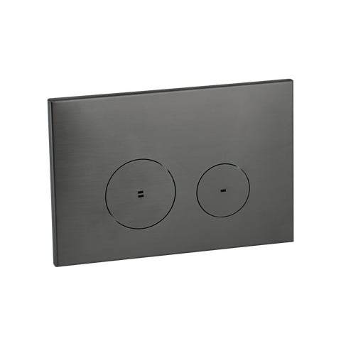 Zaaha Toilet Button & In-Wall Cistern - Brushed Gunmetal