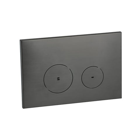Zaaha Toilet Button Round - Brushed Gunmetal