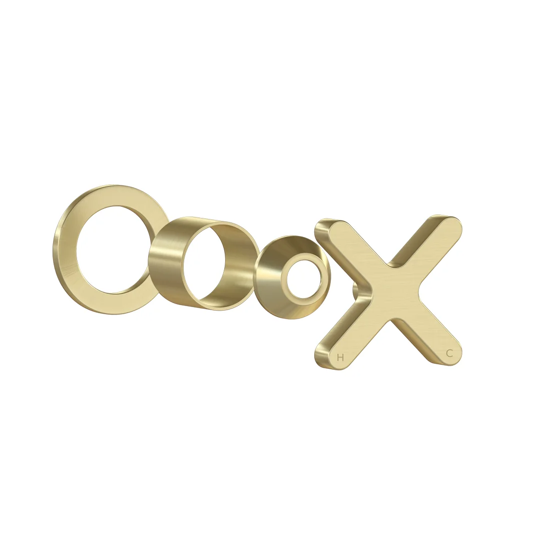 Cross Progressive Handle Kit  Brushed Brass - Feature