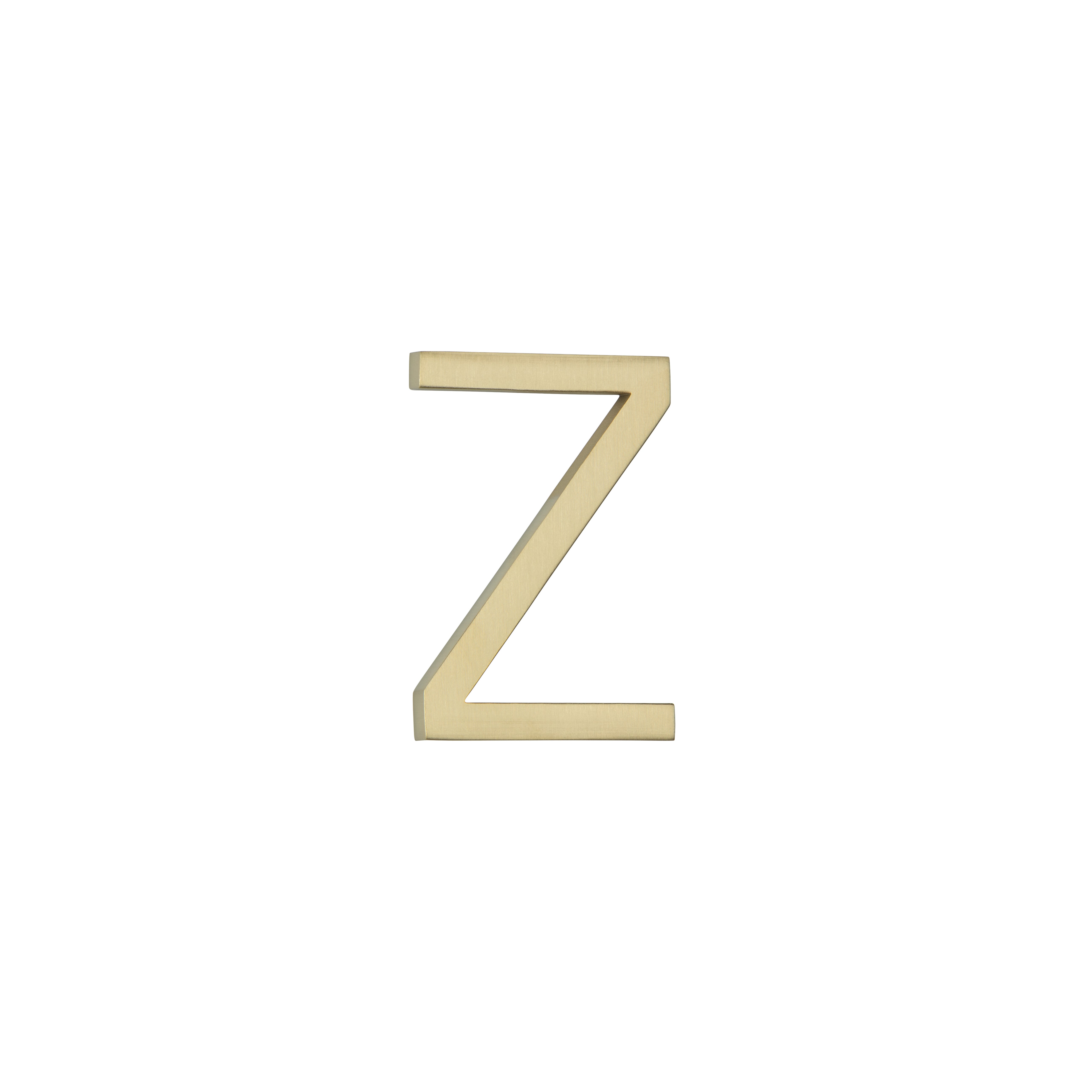 Z Letter - 60mm - Brushed Brass