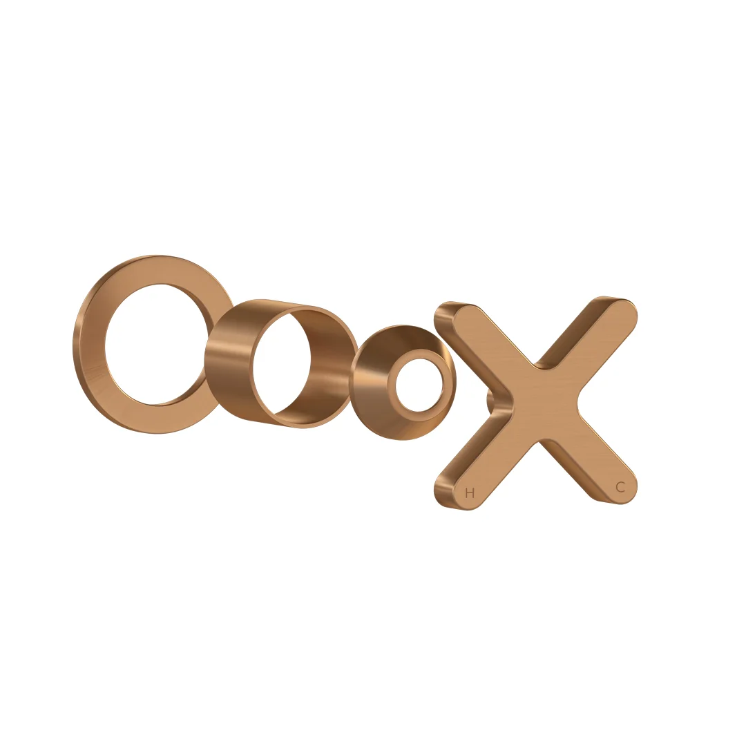Cross Progressive Handle Kit  Brushed Copper - Feature
