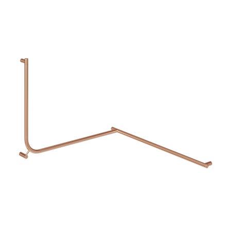 Aliro Accessible 90° Continuous Grab Rail - Brushed Copper