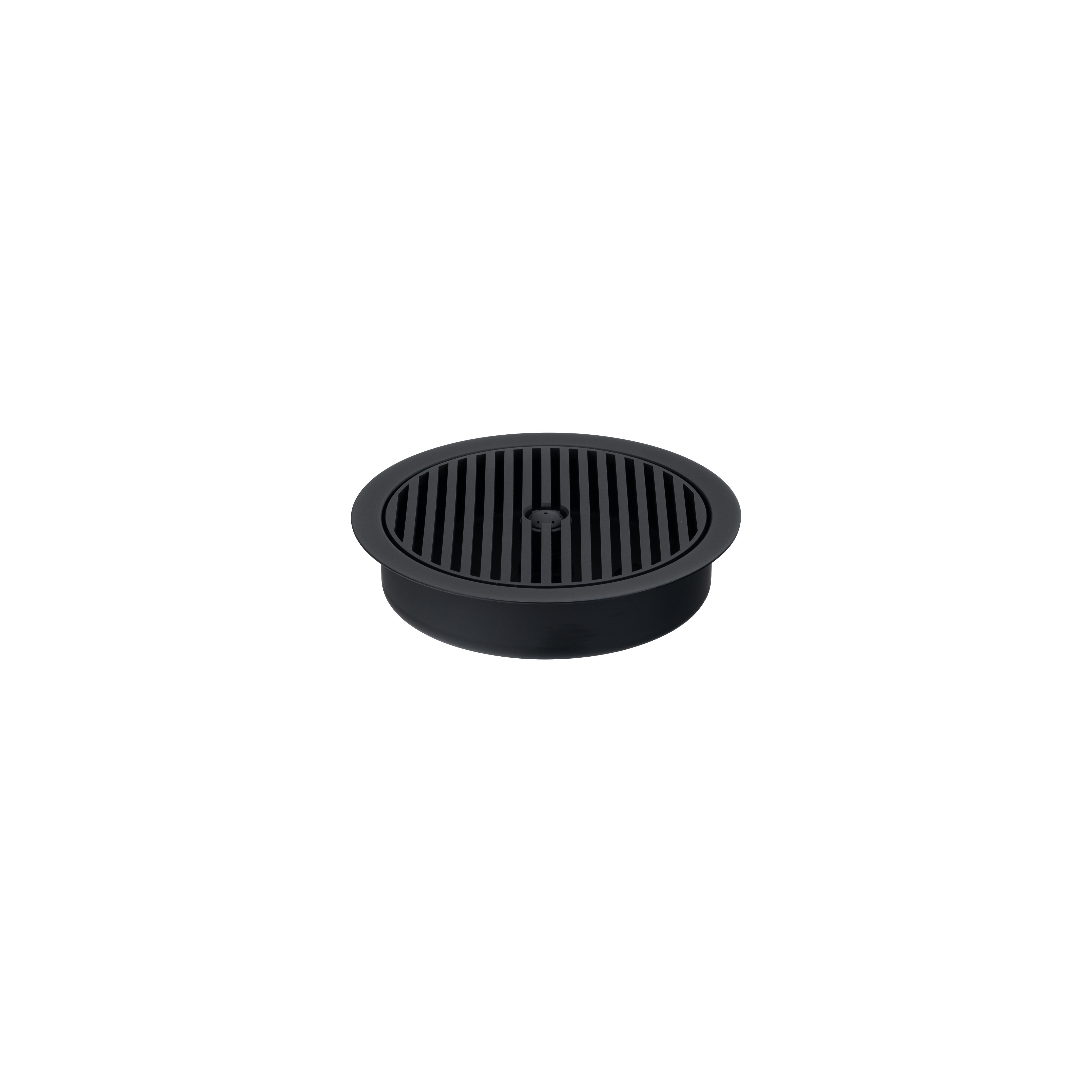 Glass Cleaner with Drain - Matte Black PVD