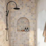 Elysian gooseneck Shower Black 02