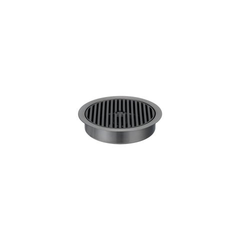 Glass Cleaner with Drain - Brushed Gunmetal