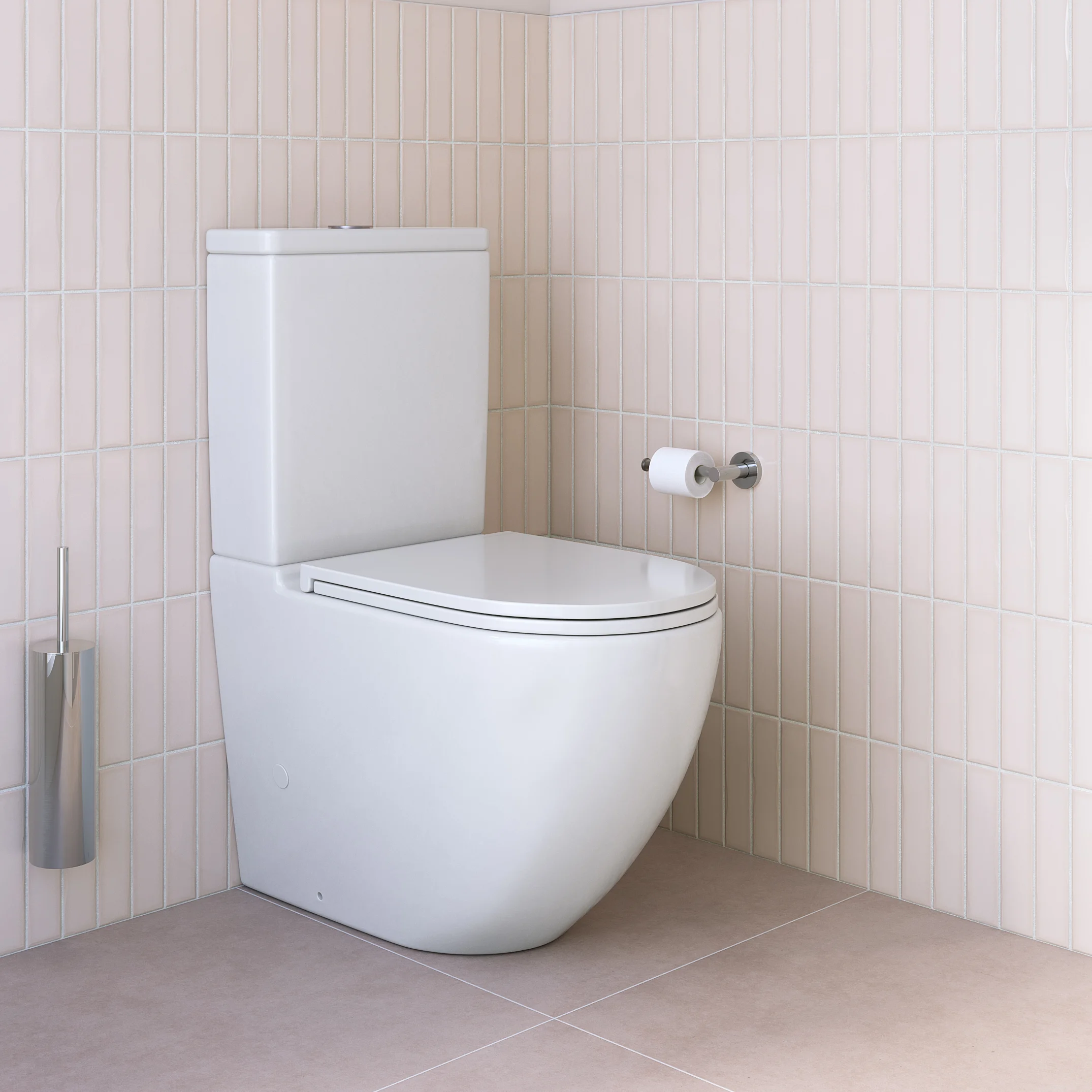 ABI Toilet Asher Slimline angled BN