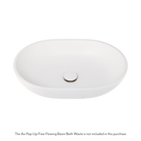 Atelis Oval Concrete Basin Avi Waste White