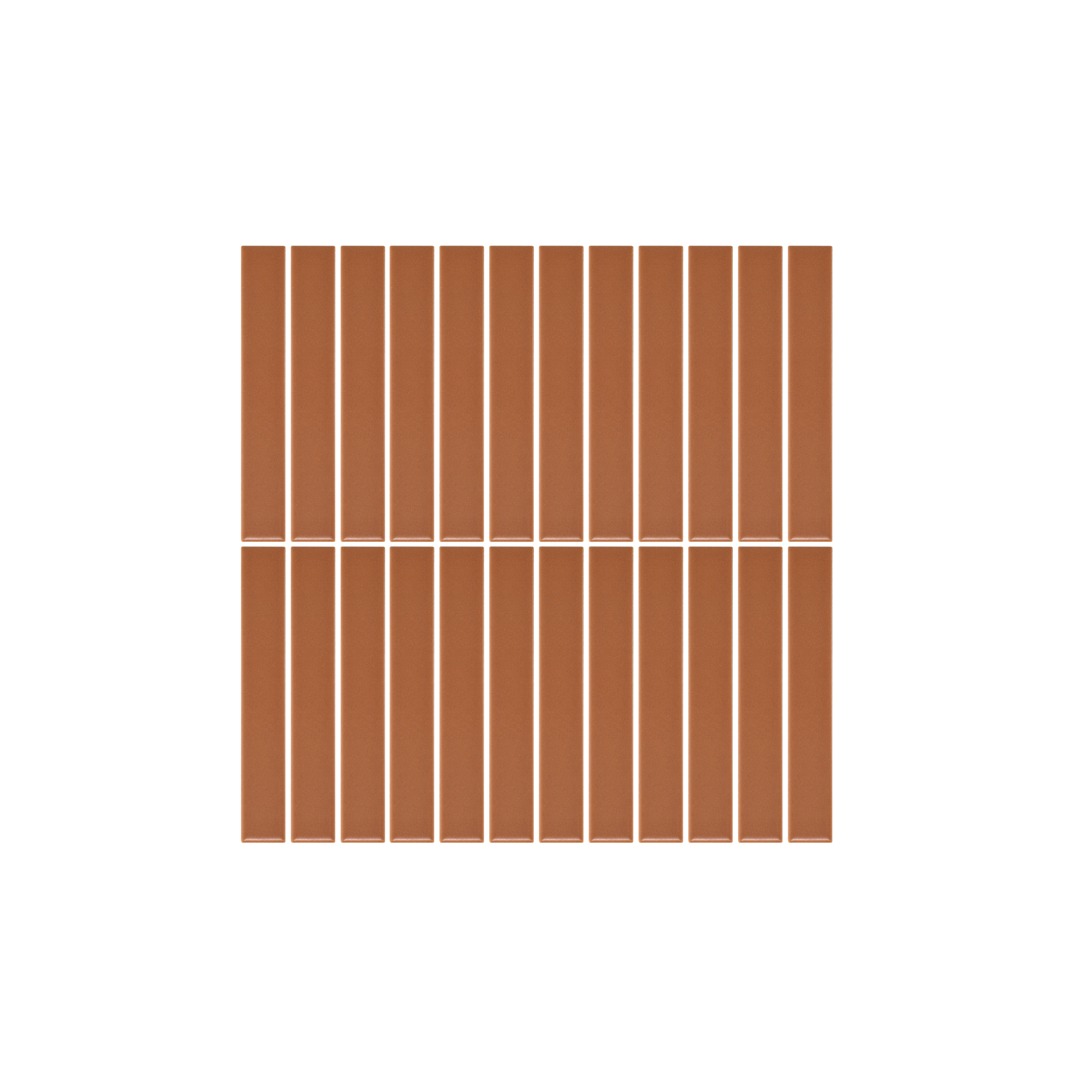 Atami Finger Mosaic Tile - Terracotta