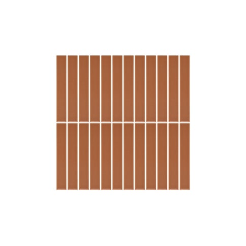 Atami Finger Mosaic Tile - Terracotta