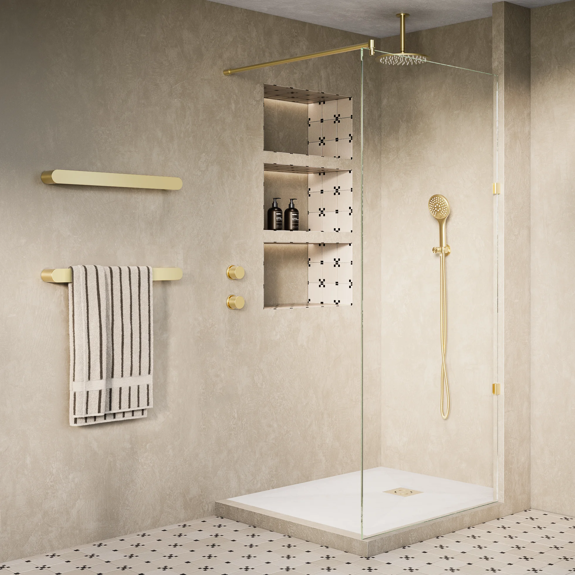 UKShowerTray White BB 1000mm 01