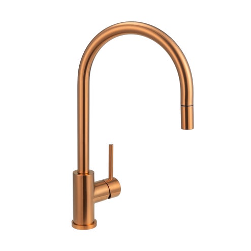 Elysian Commercial Pull-Out Kitchen Mixer - Brushed Copper