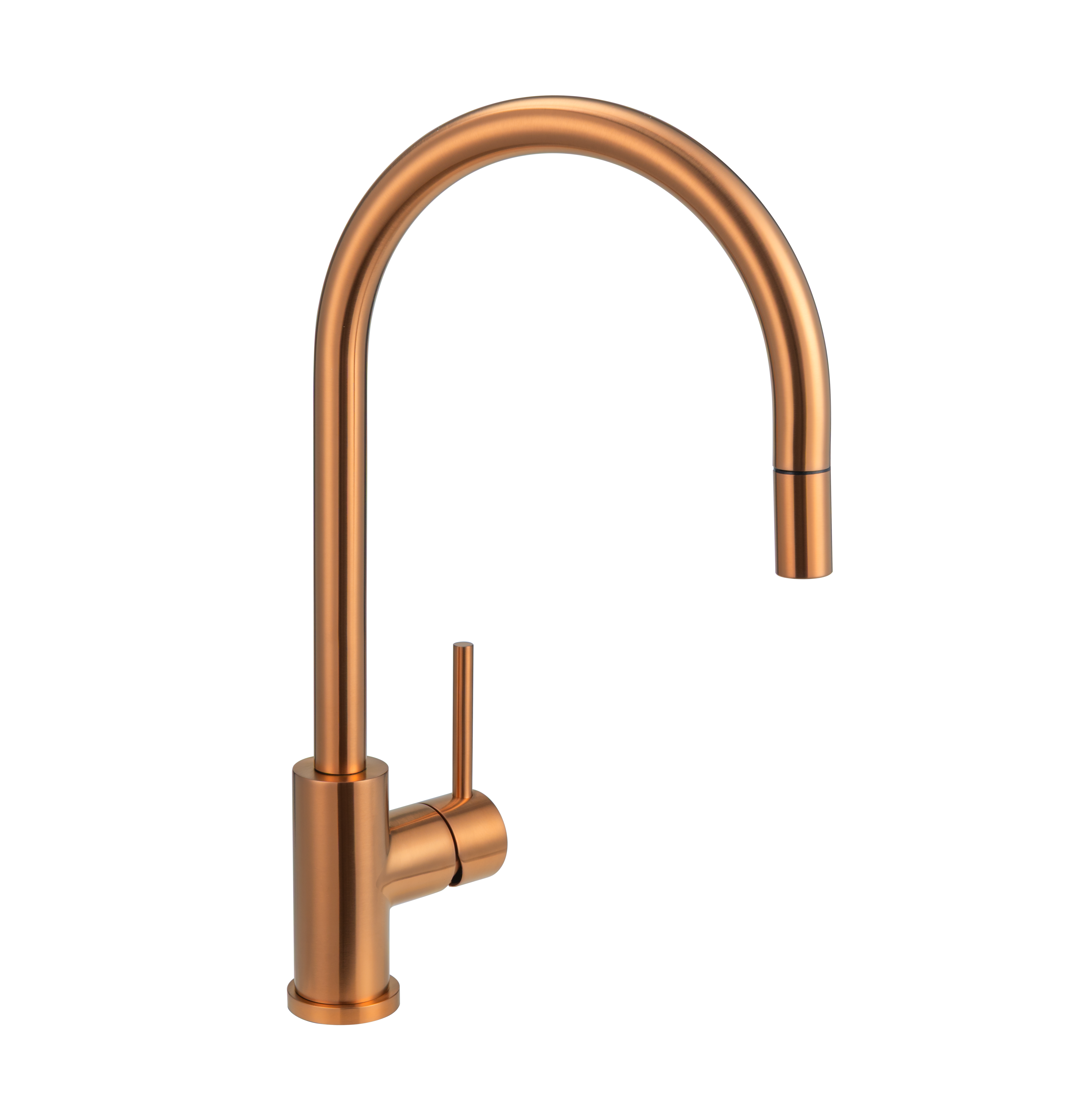 11596-Elysian-Commercial-Pull-Out-Kitchen-Mixer Side Brushed-Copper1