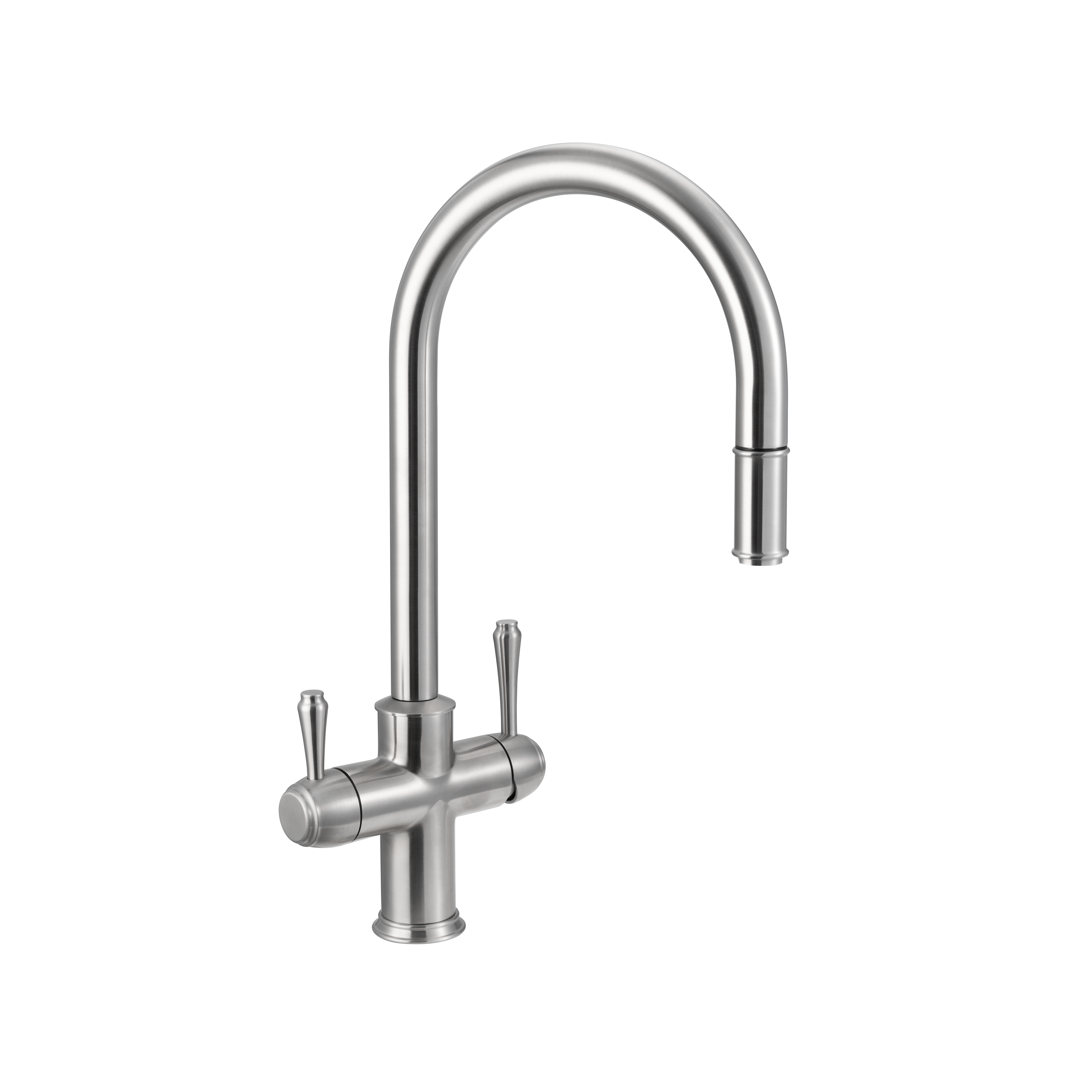 Kingsley-3-Way-Pull-Out-Filter-Tap Side Stainless Steel