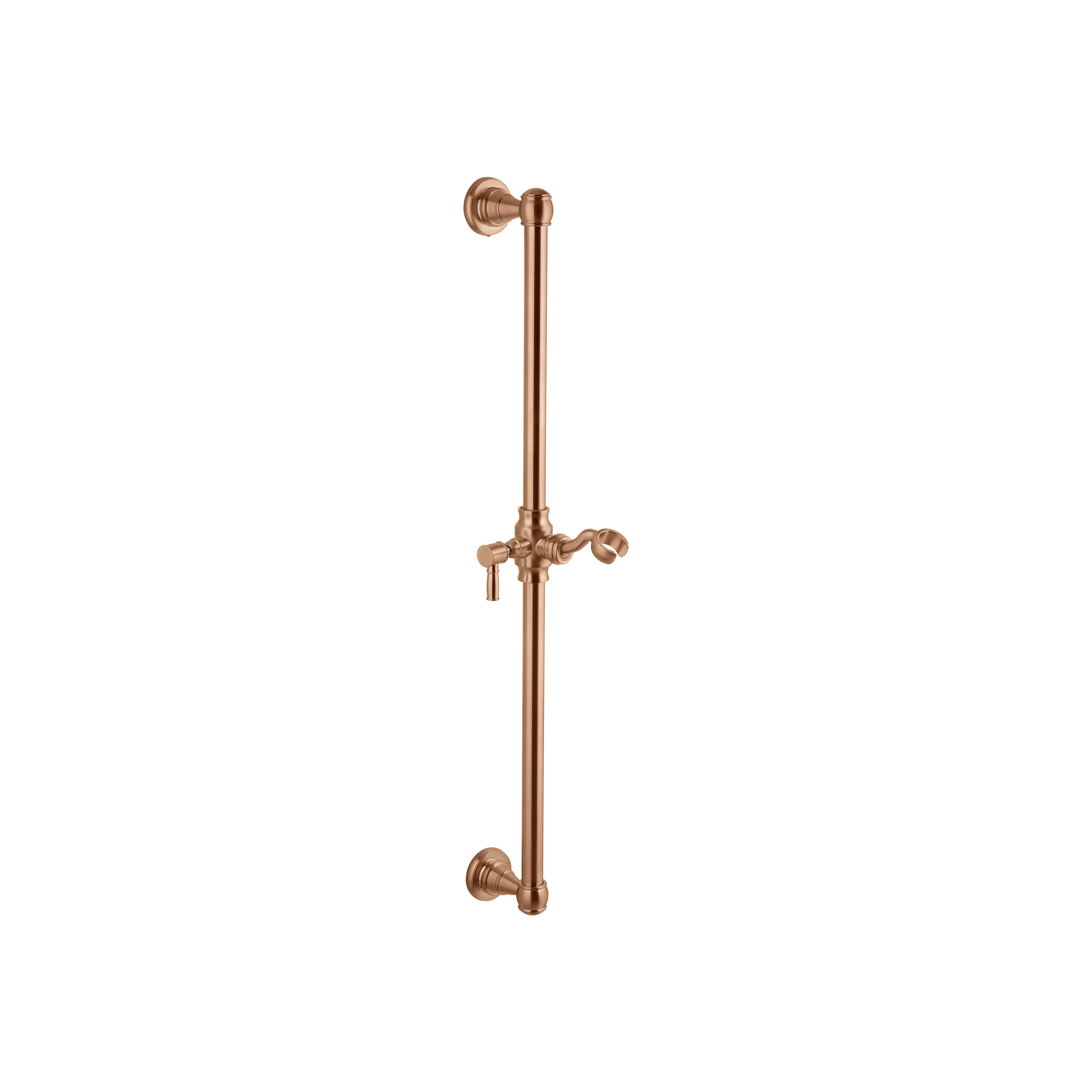 Kingsley Shower Rail - Brushed Copper