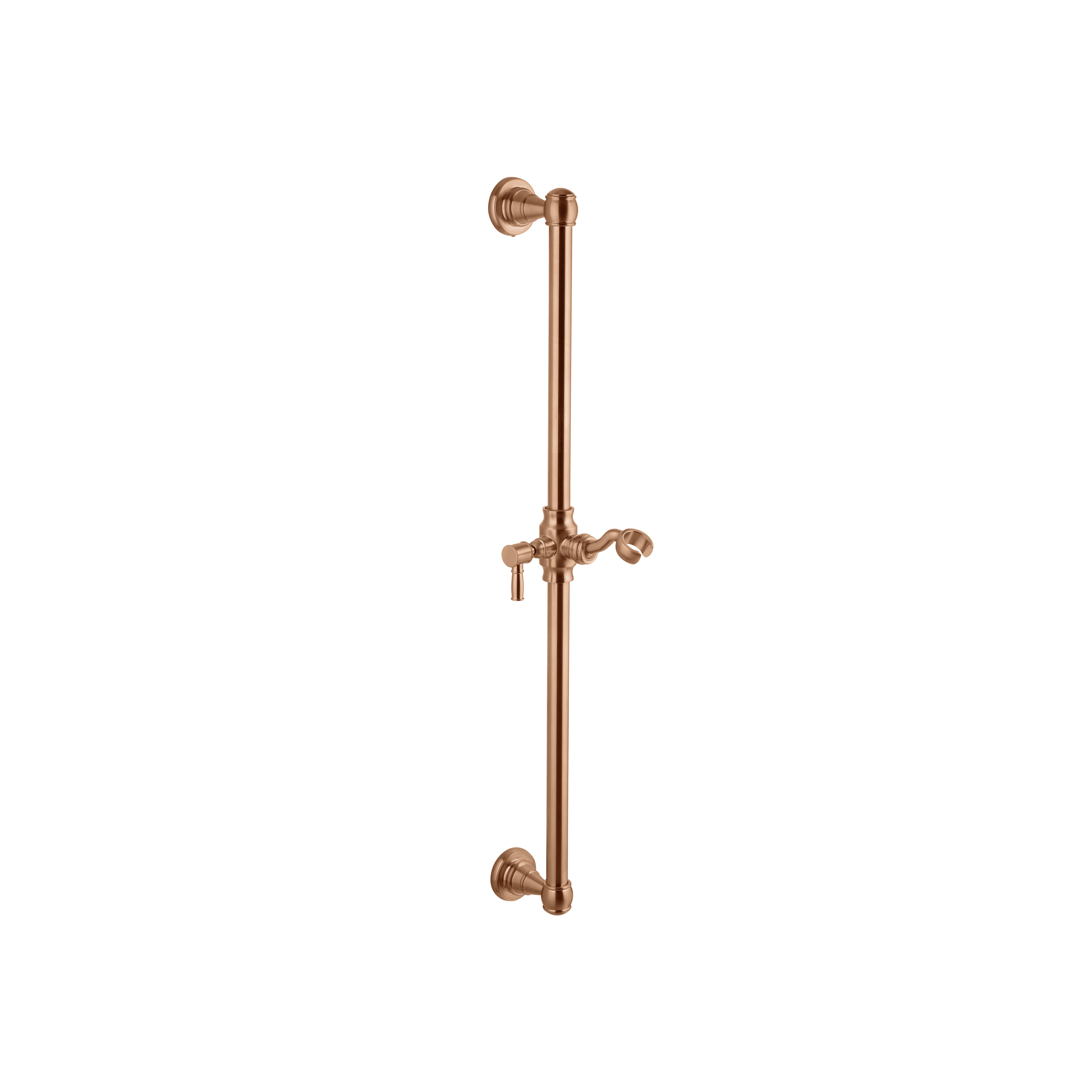 Kingsley Shower Rail - Brushed Copper