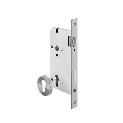 Roller Mortice Lock - 60mm Backset - Stainless Steel