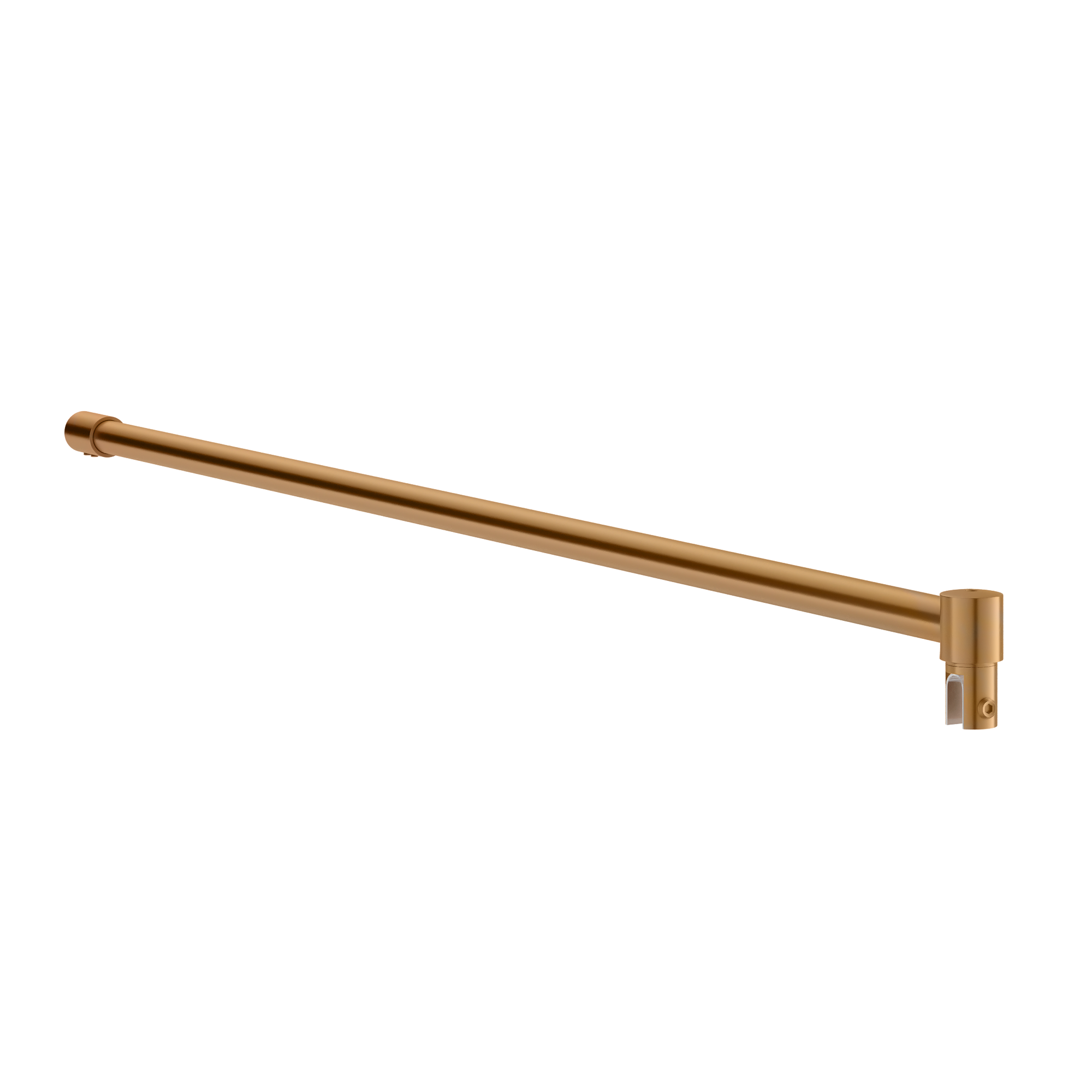 Shower Screen Support Bar 19mm - Brushed Copper