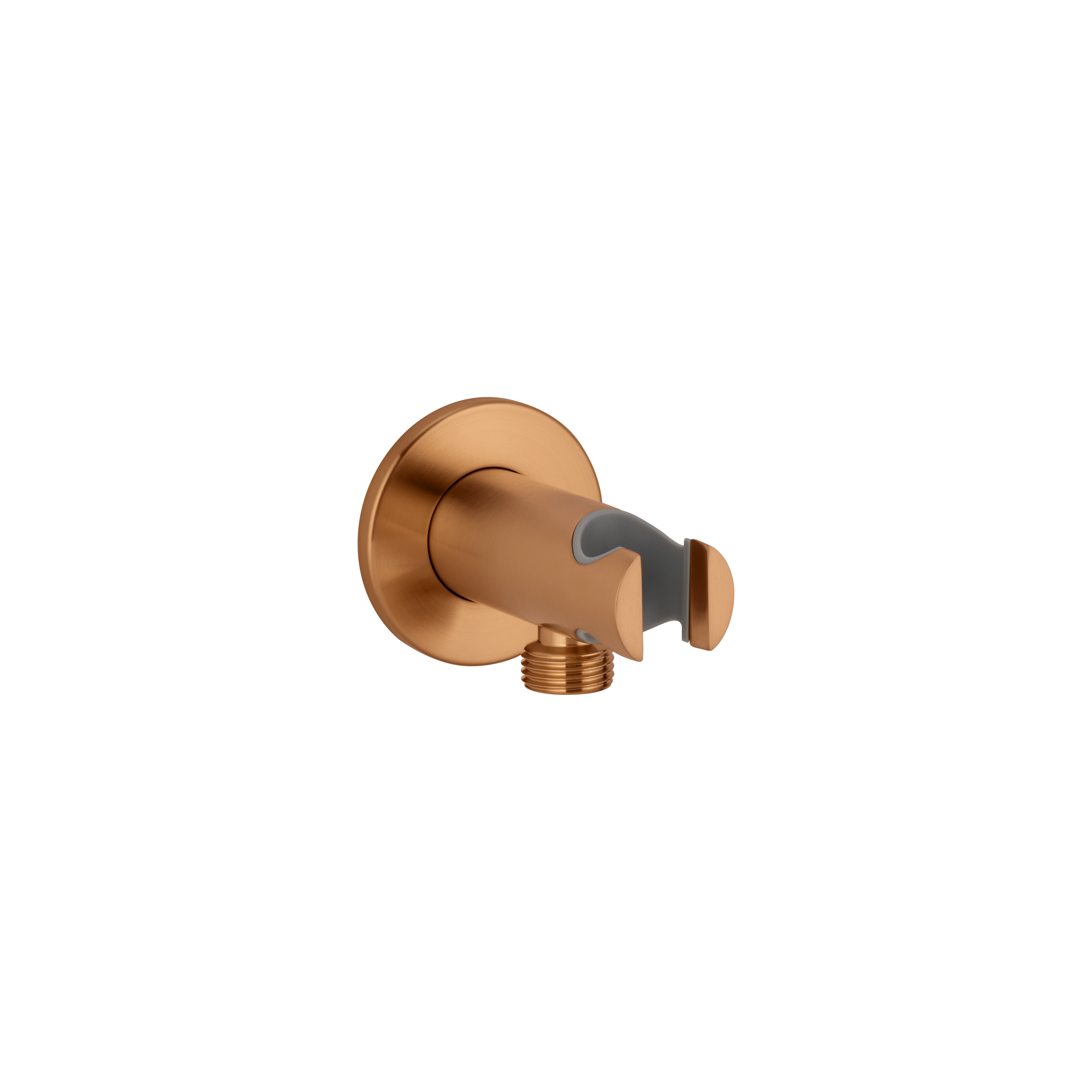 Sola Hand Shower Holder & BP - Brushed Copper