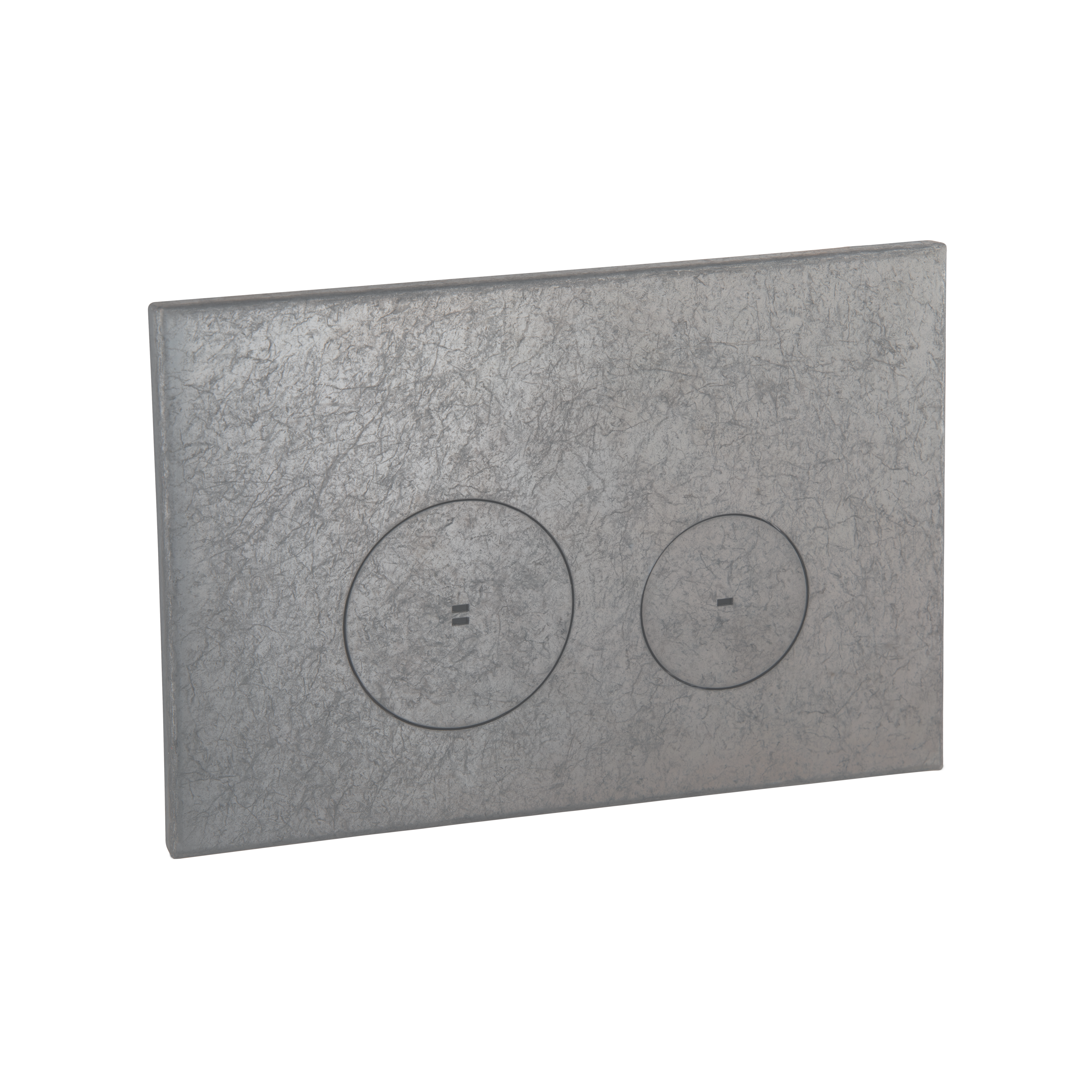 Zaaha Toilet Button Round - Antique Steel