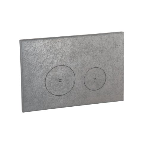 Zaaha Toilet Button & In-Wall Cistern - Antique Steel