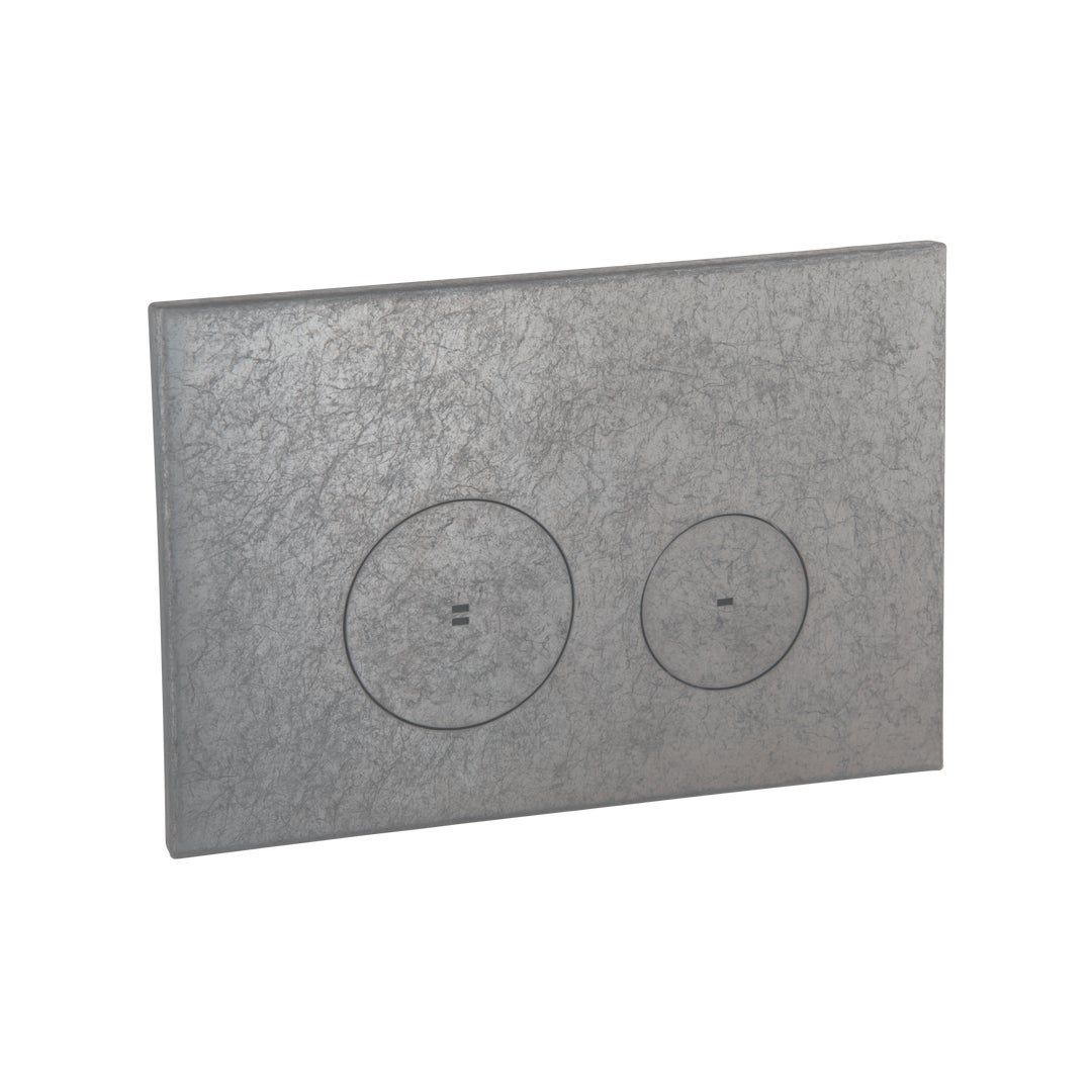Zaaha Toilet Button Round - Antique Steel