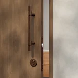 Antique%20Collection Hardware-Insetting EntryDoorPull Key%20Euro%20Cylinder CloseUpView%2001 Bronze