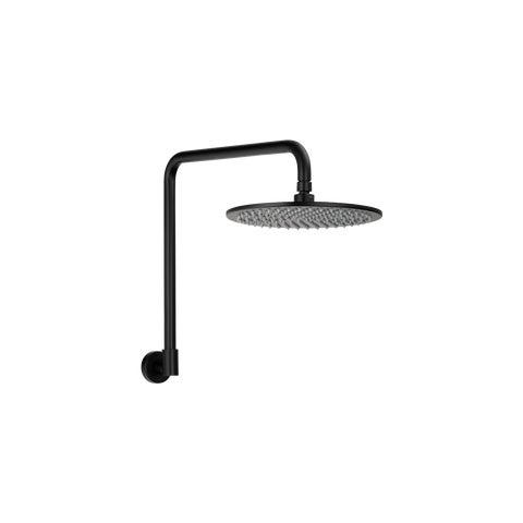 Eden Shower Arm & Head Set - Matte Black