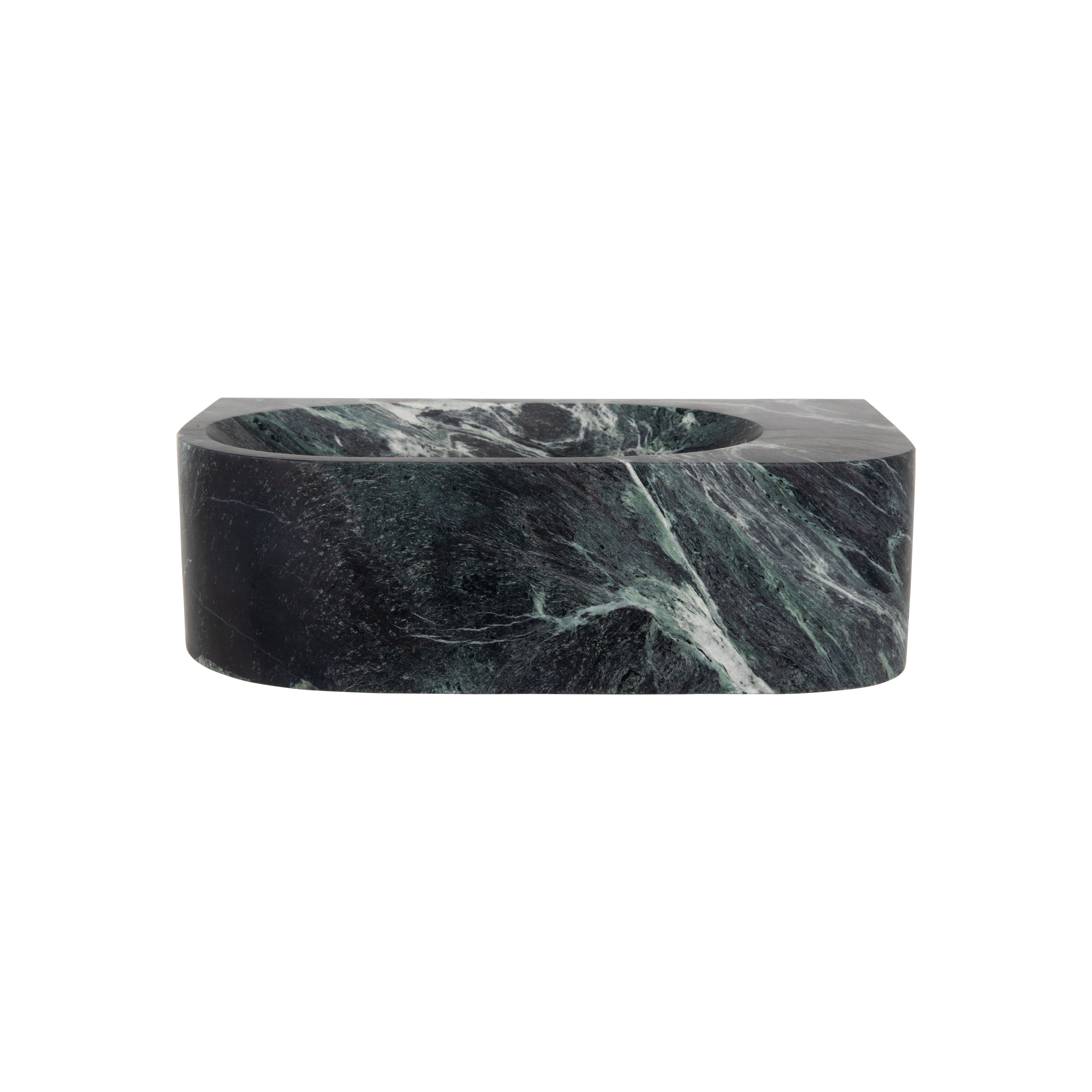 Pedra WallMounted Basin 400mm Verde Front 4